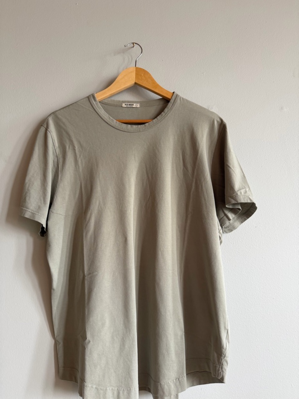 Buck Mason Made in America Crew Tee | Sage | Men's L